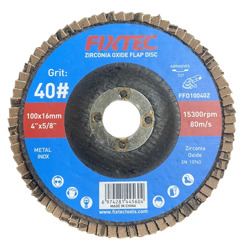 Zirconia Oxide Grit 40 Professional Quality Aluminum Oxide Flap Disc (FFD10040Z)