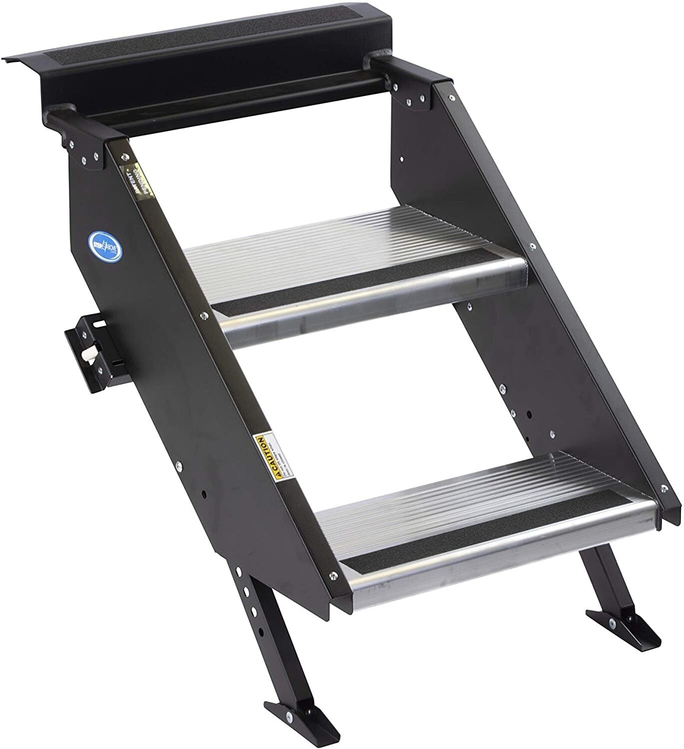 Morryde STP-201 Step Above-Gen2, 2 Step Entry Step, Manual, 9&quot; Rise , Fits Inner Door Flange Width Of 21.75-22.25&quot;