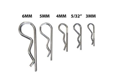 4MM Safety Hitch Hair Pins / R Clip Cotter