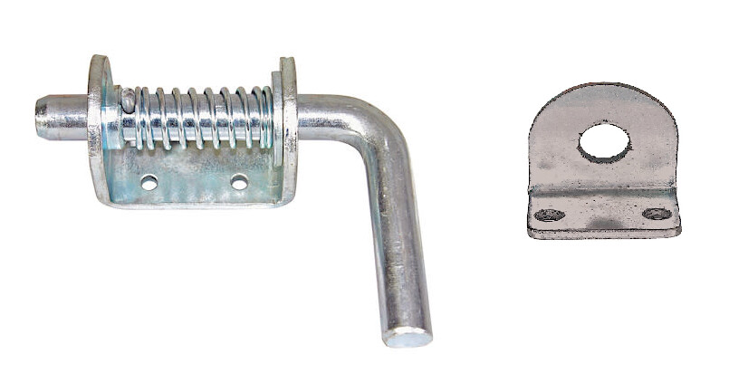 3/4&quot; Heavy Duty Spring Latch (B2596) w/B2596KZ - 3/4&quot; HD Zinc Plated Keeper
