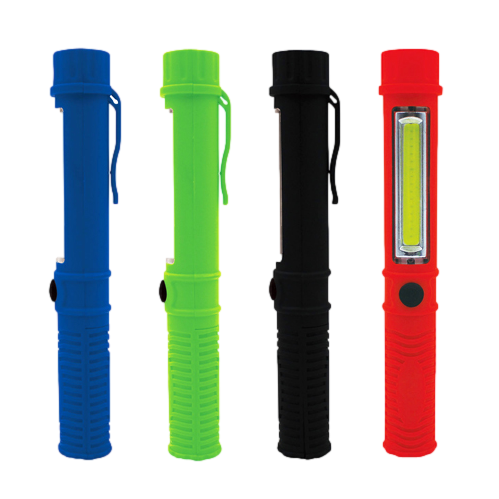 COB LED + LED Pocket Light (ONLY IN COLOR BLUE)