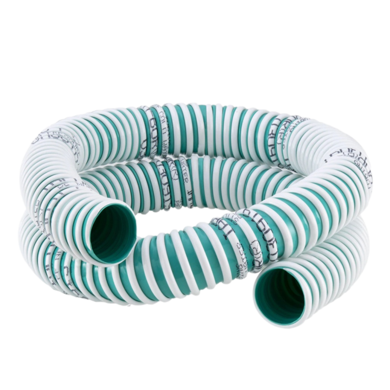 1 1/2&quot; Water Fill Hose NoFlats/Cuffs (10 FT PCS ) Green &amp; White