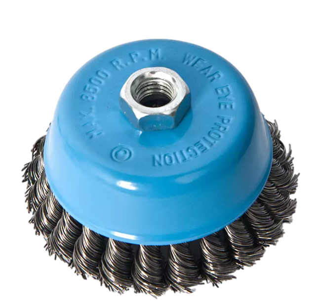 4&quot; Twisted Wire Cup Brush with Nut (FWB58100B)