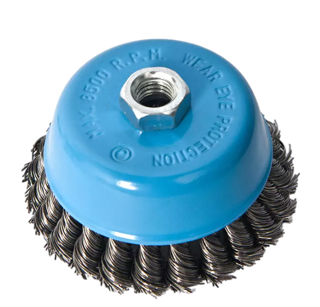 5" Twisted Wire Cup Brush with Nut (FWB58125B)