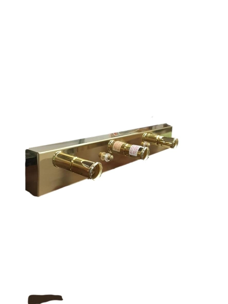 3 Bulb 12V Gold Vanity Light