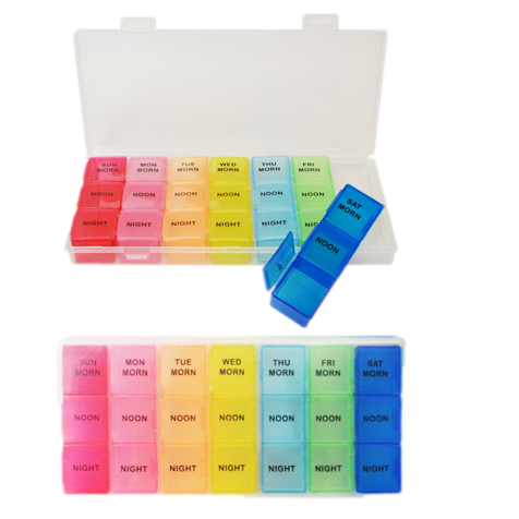 7 Day Pill Organizer (Morning - Noon - Night)