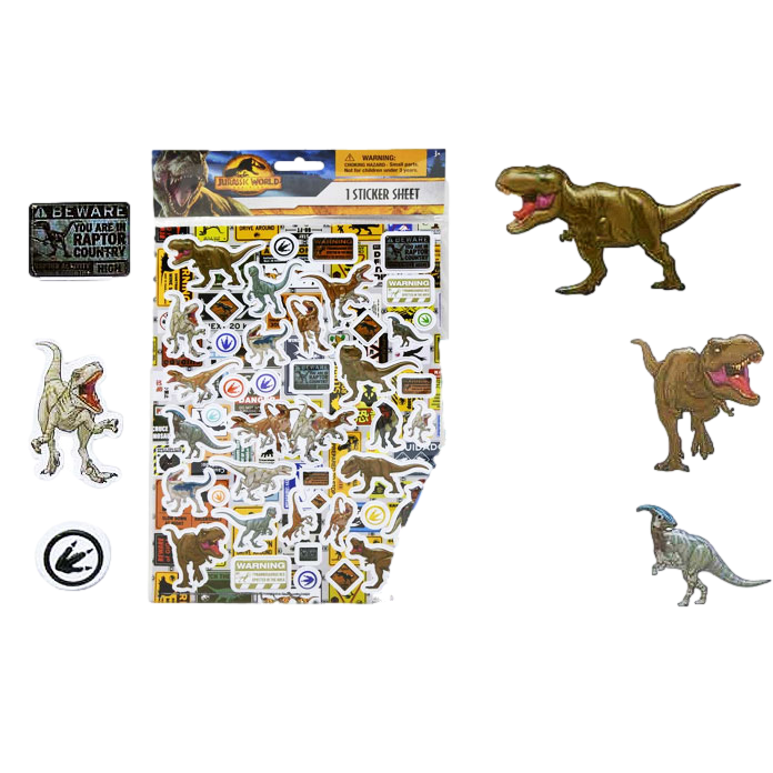3D Sticker Set (Jurassic World) 45 ct