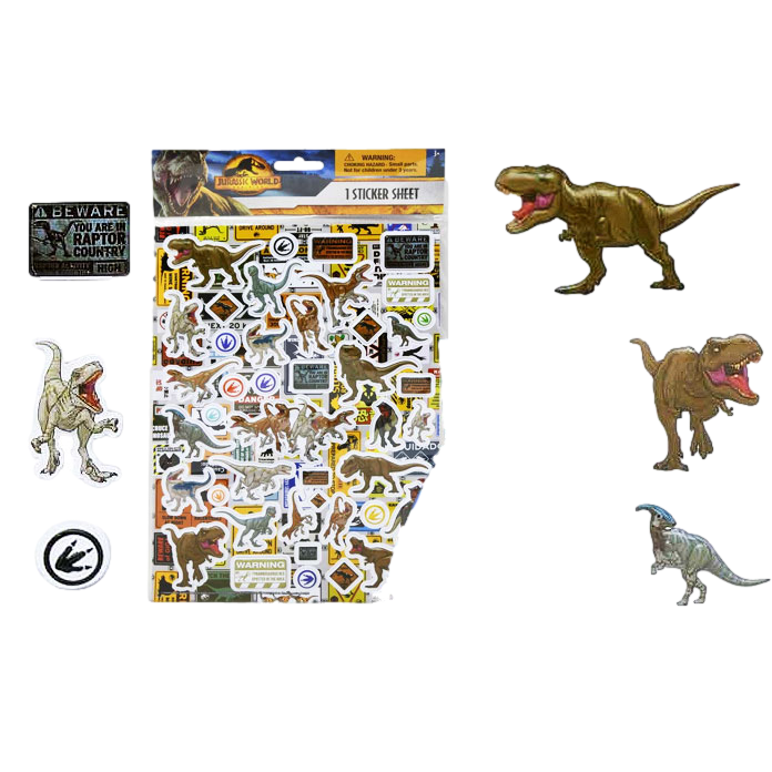 3D Sticker Set (Jurassic World) 45 CT