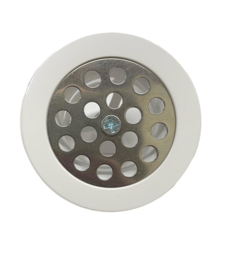 2&quot; Plastic Shower Drain-White Finish