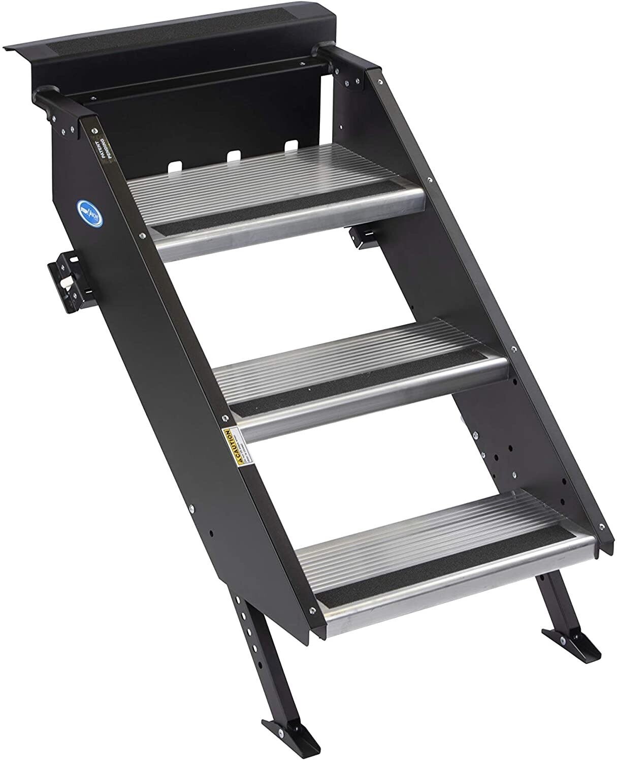 Morryde STP-206 Step Above-Gen2, 3 Step Entry Step, Manual 8&quot; Rise, Fits Inner Door Flange Width Of  23.75-26.25&quot;