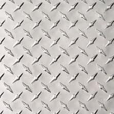 10 Sheets of 48" x 96" ATP Diamond Plate Aluminum Sheet Metal .045" - Silver
