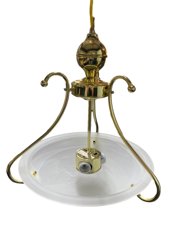 Frosted Glass Brass Chandelier (77023-PB)