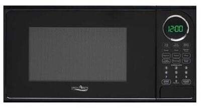 High Point EM925ACW-B RV Black w/Chrome Microwave Oven with Turn Table 1.0CF