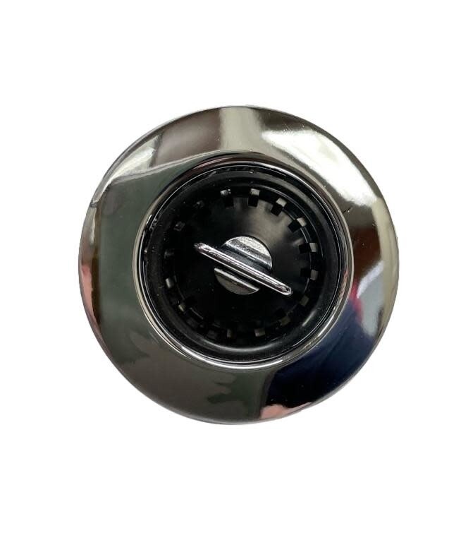 2&quot; Metal Kitchen Drain-Chrome Finish w/ Black Basket