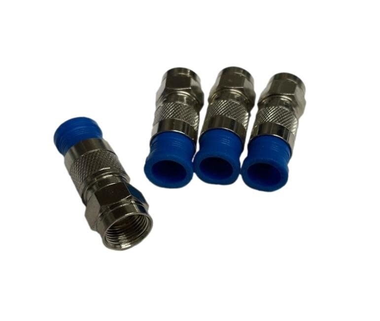 RG6 F Compression Connector Coax Cable Coaxial Fitting Compression Tool Set (4 Pack)