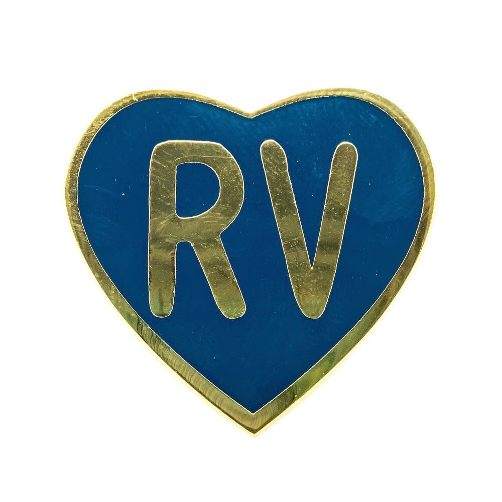 Enamel Pin Navy RV Heart 53263