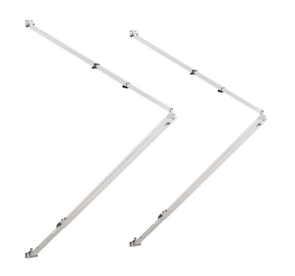 Universal Manual Awning Arm Set - Short White 9108694393