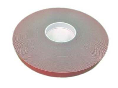 High Bond Acrylic Tape Transportation Grade .062" x 1.00" x 36 yds, Gray, Red Liner