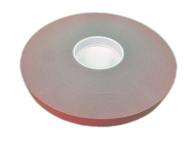 High Bond Acrylic Tape Transportation Grade .062&quot; x 1.00&quot; x 36 yds, Gray, Red Liner