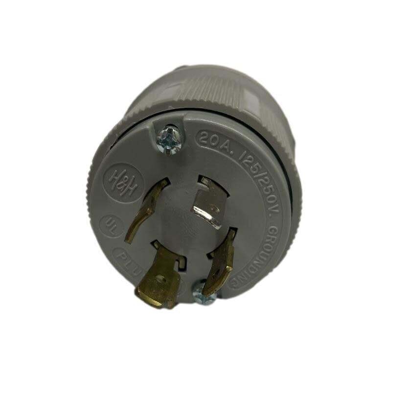 Arrow Hart Turn And Pull 20A 125/250V Grounding Plug