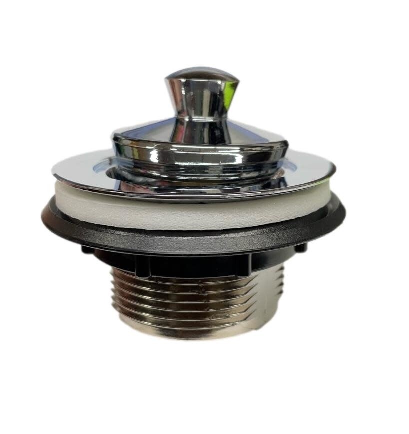 Bathtub Drain Plastic-Chrome Finish