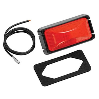 Bargman Clearance/Side Marker Light Waterproof- Red (41-37-031)