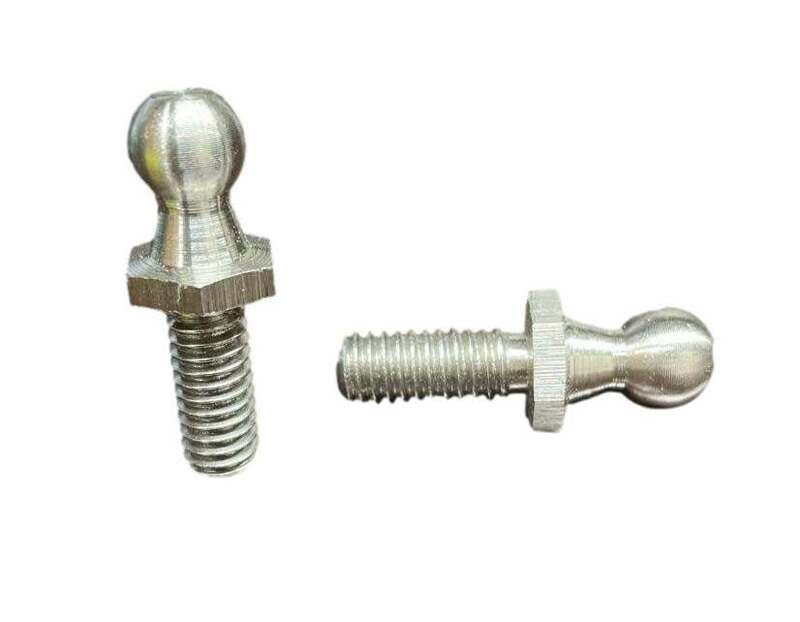 10MM Ball Stud 3/4&quot; Thread Length (requires 5/16-18 nut) Stainless (LBS10AS)
