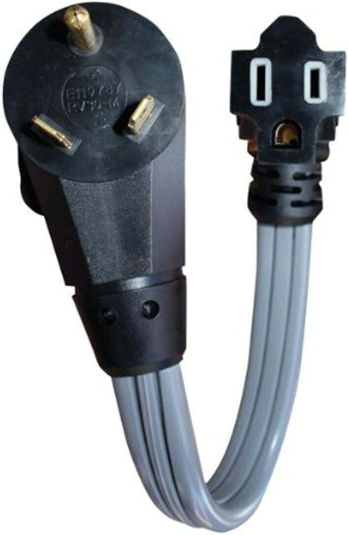 Voltec Flat Wire Adapter 12&quot; 30M to 15F 16-00569