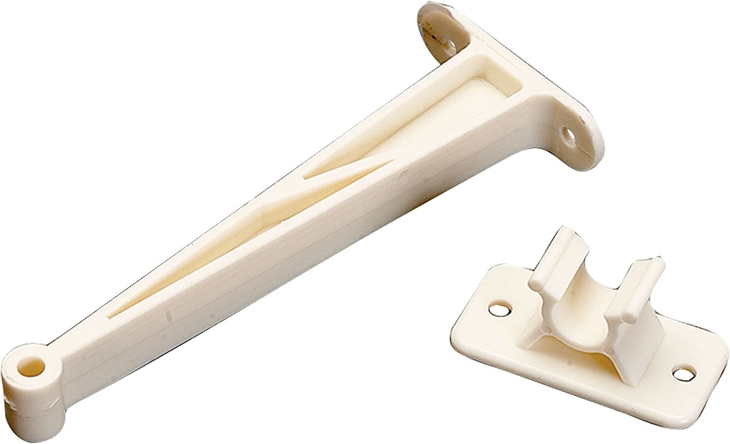 Door Hold Back 5-1/2&quot; Colonial White 1 Piece