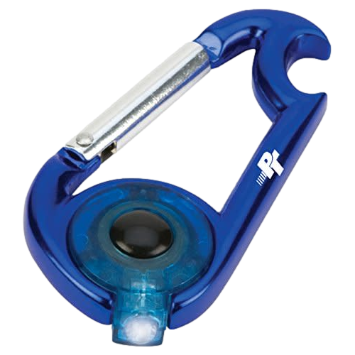 Wilmar Carabiner Bottle Opener Fish Bowl - Assorted Colors W3223 1 pc