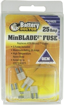 MinBLADE FUSE 25 Amp 5pc. #24825