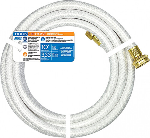 Apex Hook Up Water Hose - 1/2&quot; x 10&#39; (7533-10)