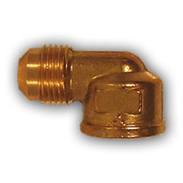 Midland Metal Brass Fitting 3/8&quot; FLX x 3/4&quot; FPT 90° Female Elbow
