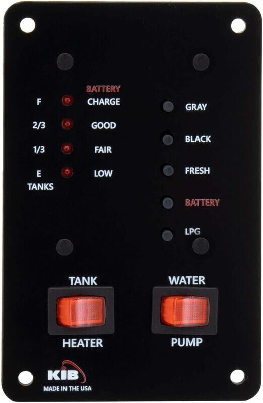 RV Tank Sensor Monitor Panel Black M2401 ***