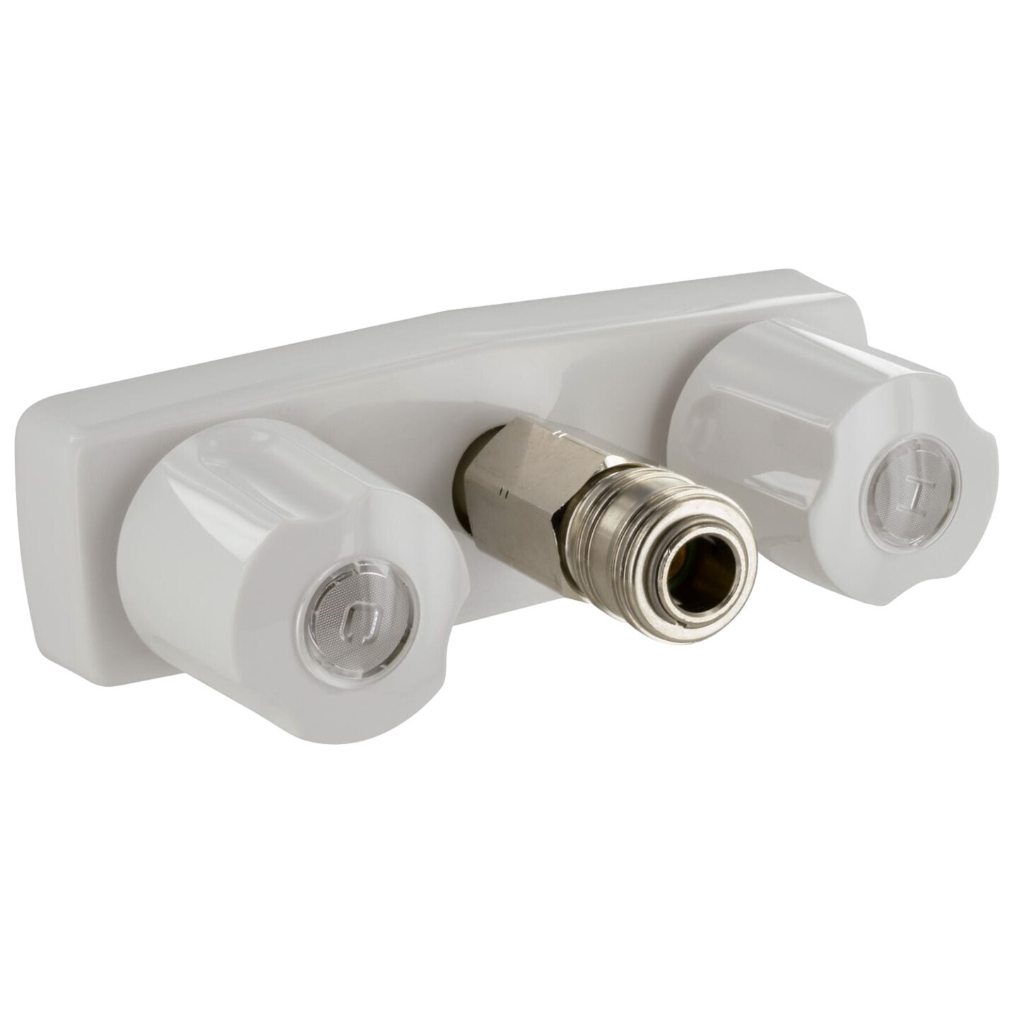 4&quot; High Pressure Quick Connect Hot &amp; Cold Water Outlet White (PF213247)