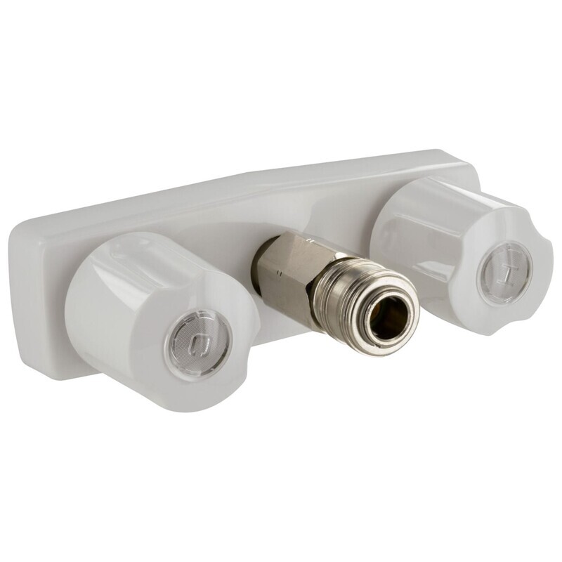 4&quot; High Pressure Quick Connect Hot &amp; Cold Water Outlet White (PF213247)