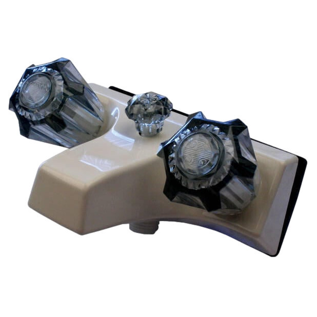 4&quot; Personal Tub/Shower Diverter Parchment W/Smoke Handles (20351P21)