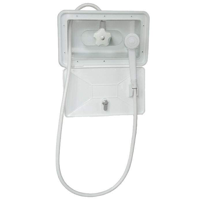 RV Exterior Shower Box Kit White (SHWRBOX-1-WHT)
