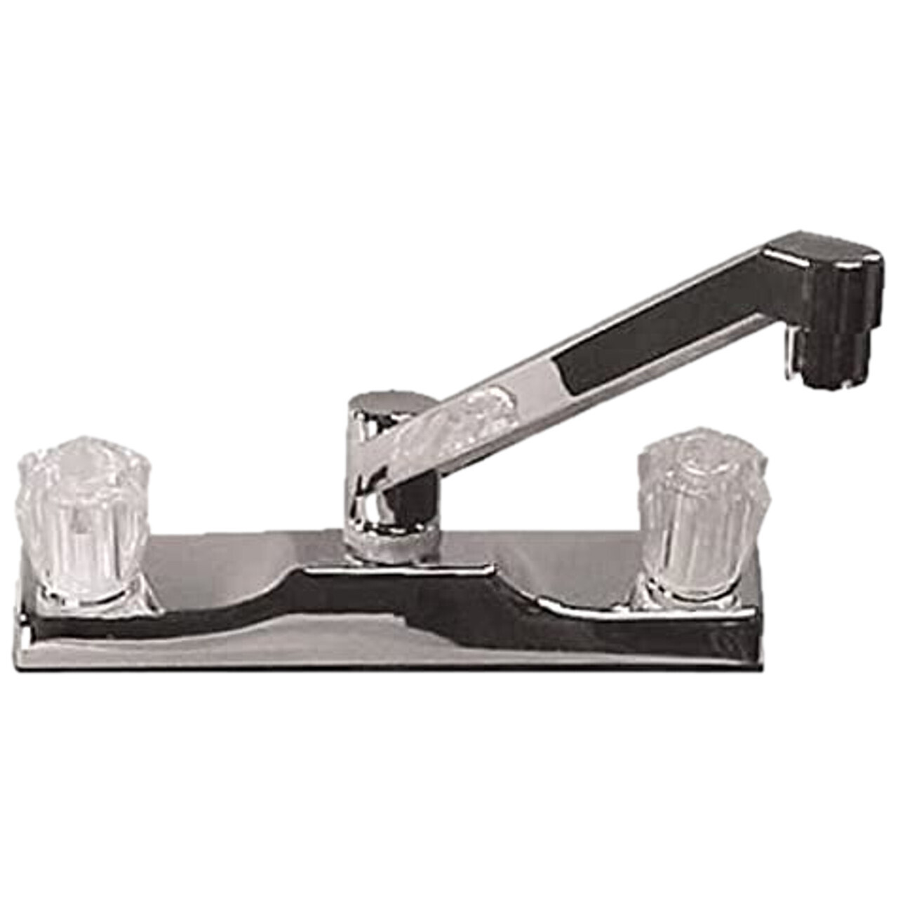 8&quot; Washerless Metal D-Spout Deck Faucet W/Clear Handless (20380R209)