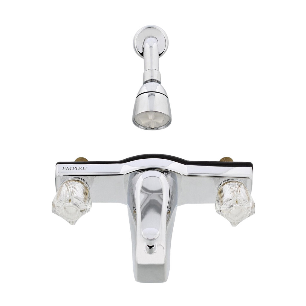 8&quot; Tub &amp; Shower Chrome Faucet W/Offset Shower Connection (J68OFS)