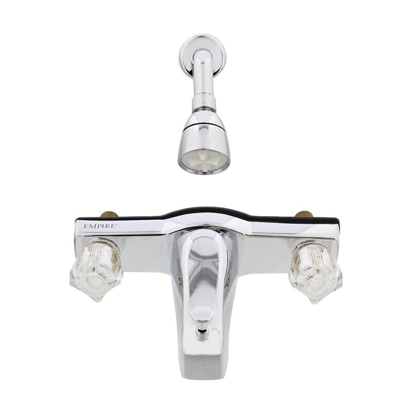 8&quot; Tub &amp; Shower Chrome Faucet W/Offset Shower Connection (J68OFS)