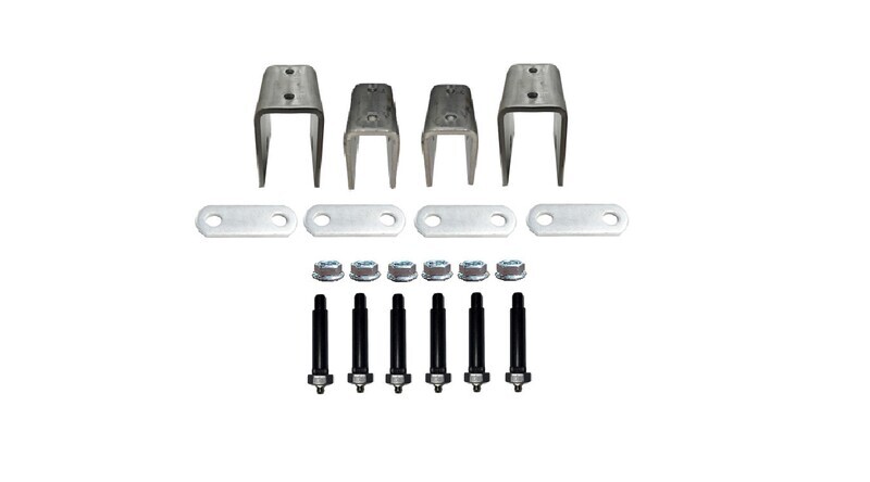 5200-7000# Single Axle Hanger Kit with 3.25&quot; Greaseable Step Down Bolts 7/16&quot;