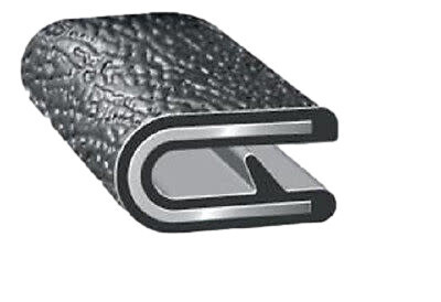 Standard Rubber Edge Trim Seal 9/16" w/ 1/8" Pinch Black (By the Foot) TS100B-8