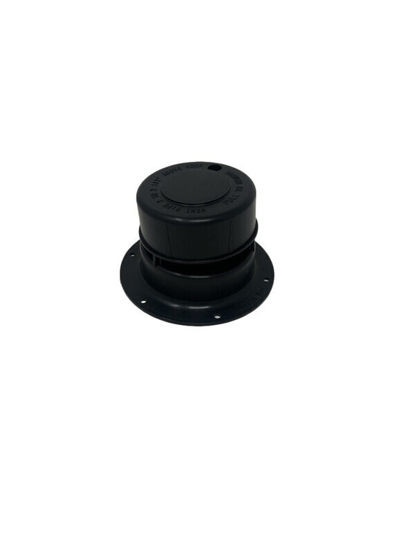 Black Plumbing Vent Cap - No Collar
