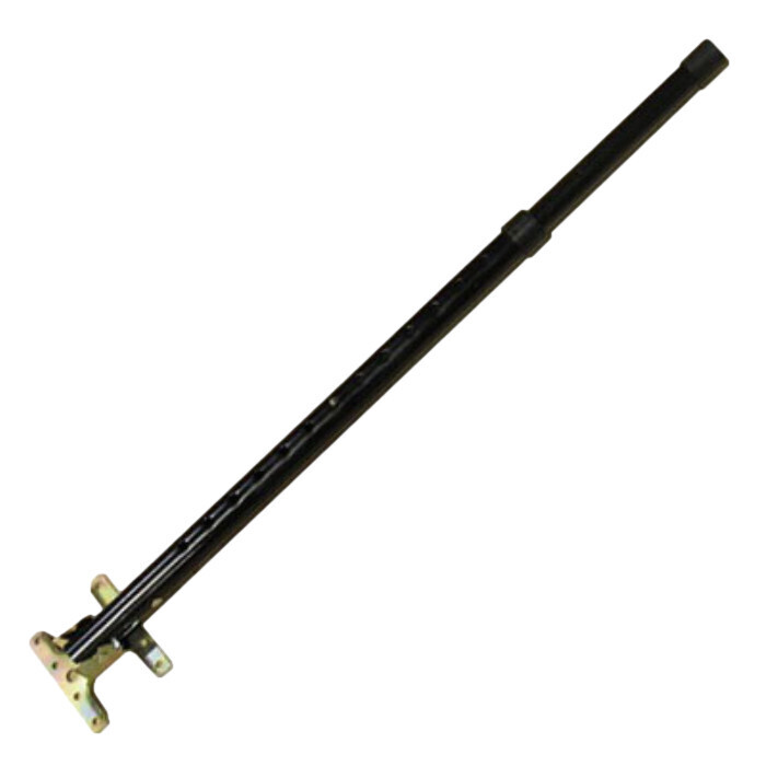 Single Adjustable Black Table Leg 20-1/2" - 32" Long