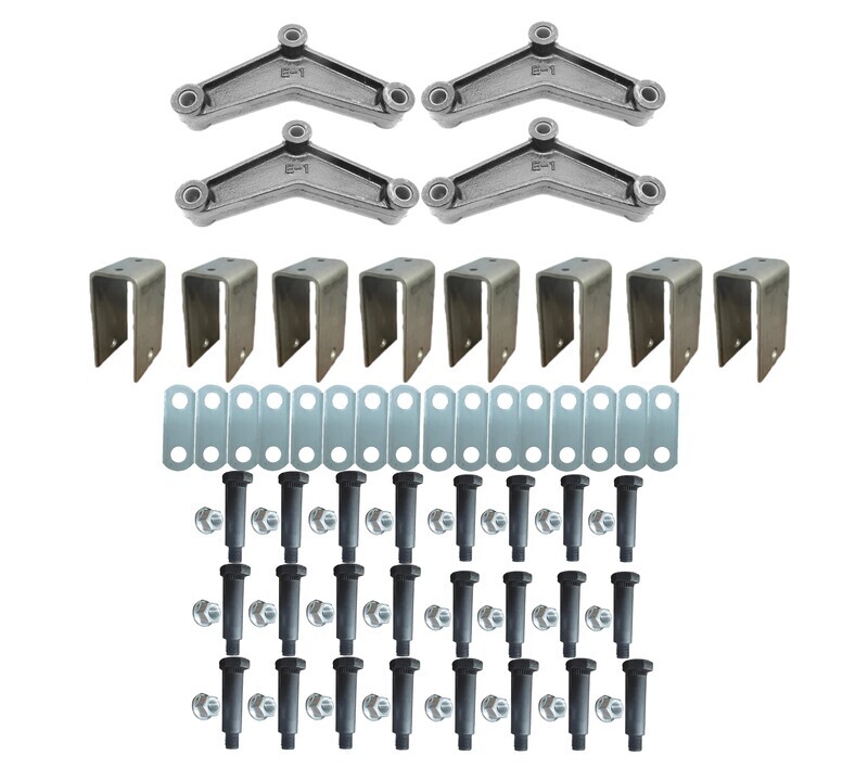 5200 - 7000# Triple Axle Hanger Kit with High Rise Hangers