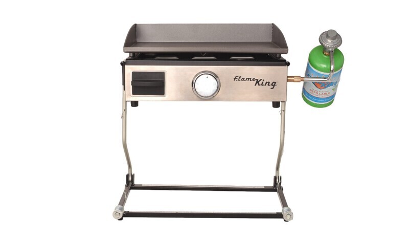Flat Top Portable Propane Cast Iron Grill Griddle