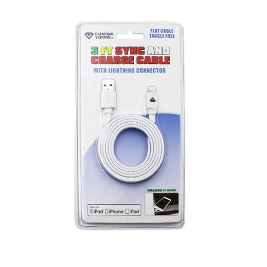 Sync and Charge Lightning Cable in Display (Apple® Certified) (3&#39;)