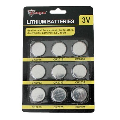 Lithium Batteries 3V 9pc