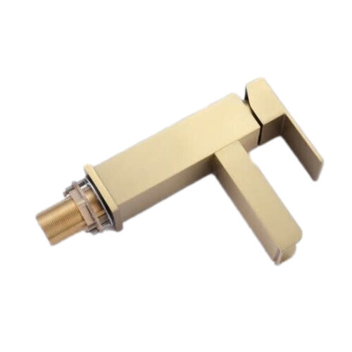 Brushed Gold Bathroom Single Hole Waterfall Vanity Faucet